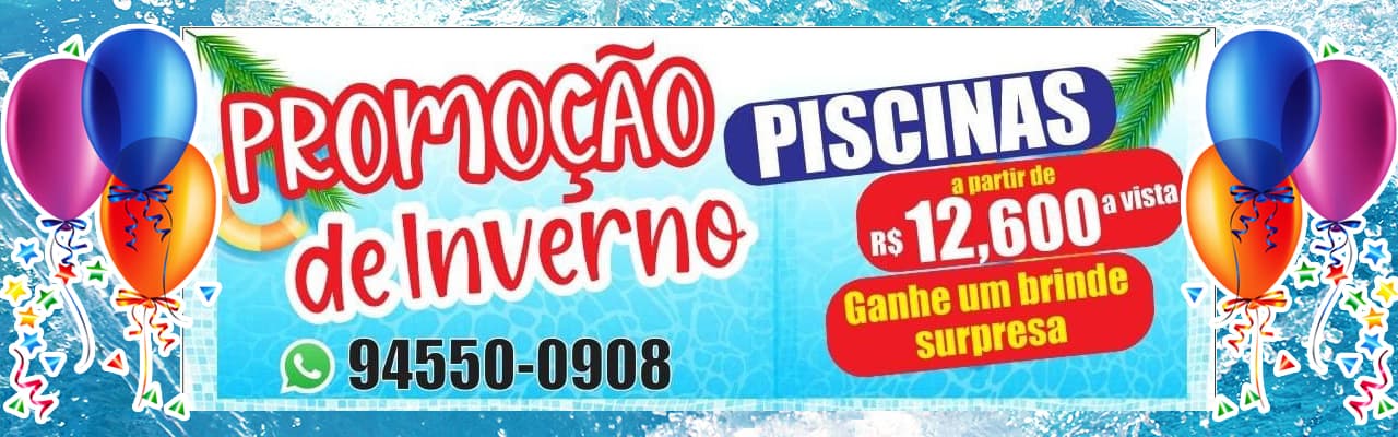 Banner Promoção Inverno Summer Piscinas 